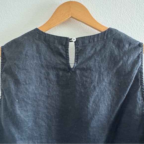 Quince Black European Linen Sleeveless Top size Large - Picture 13 of 15